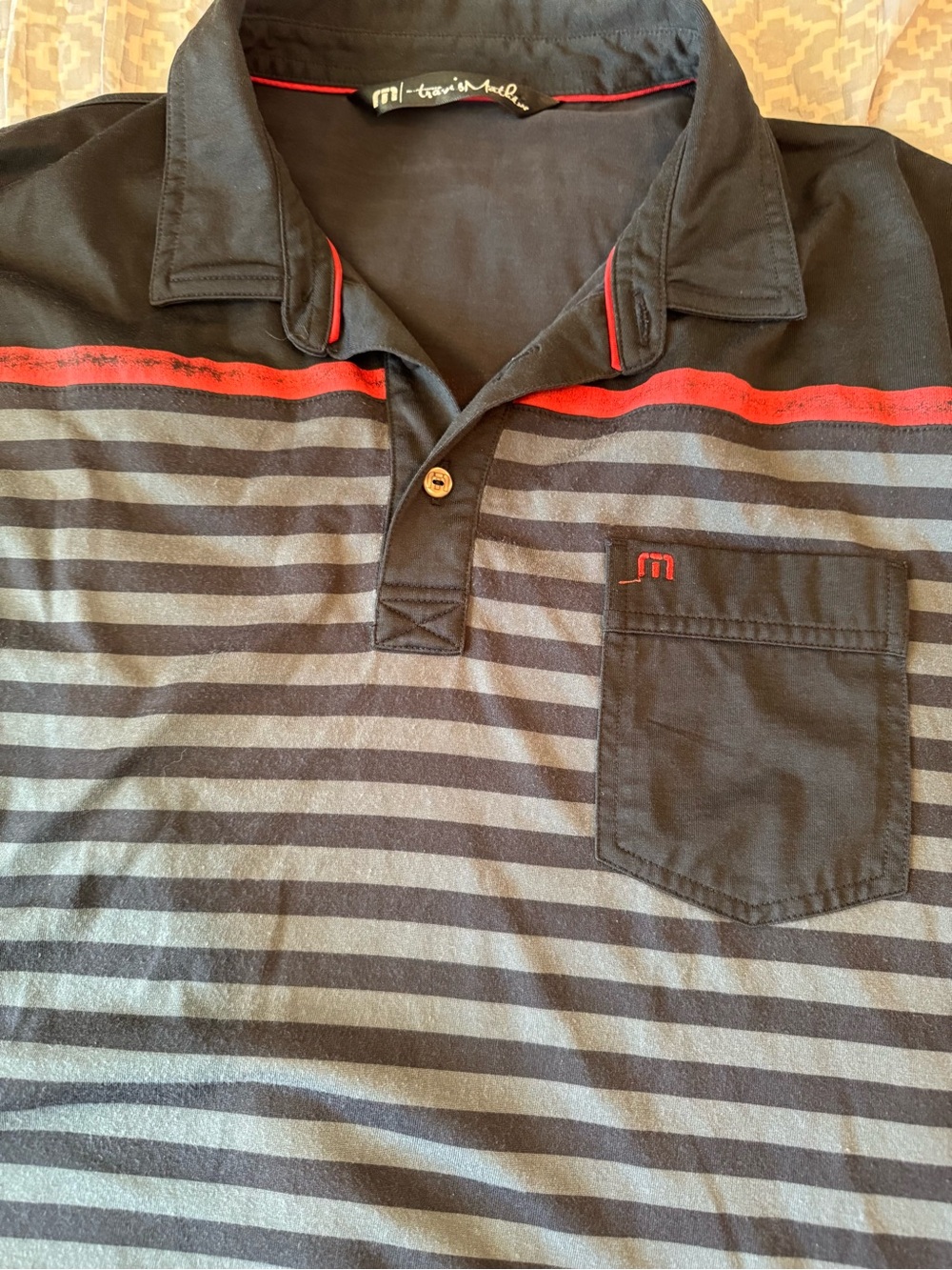 TravisMathew x Ko Olina Golf Club
Striped Polo Shirt Ladybug Embroidered [Lg] - Picture 10 of 16